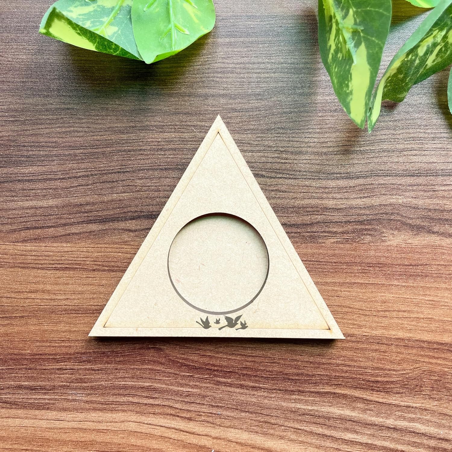 2 Pcs Wooden MDF Tea Light Holder 6x6 Inch – 3 Layered Nested Mandala Design Candle Holder for Diwali, Pooja, Home Decor