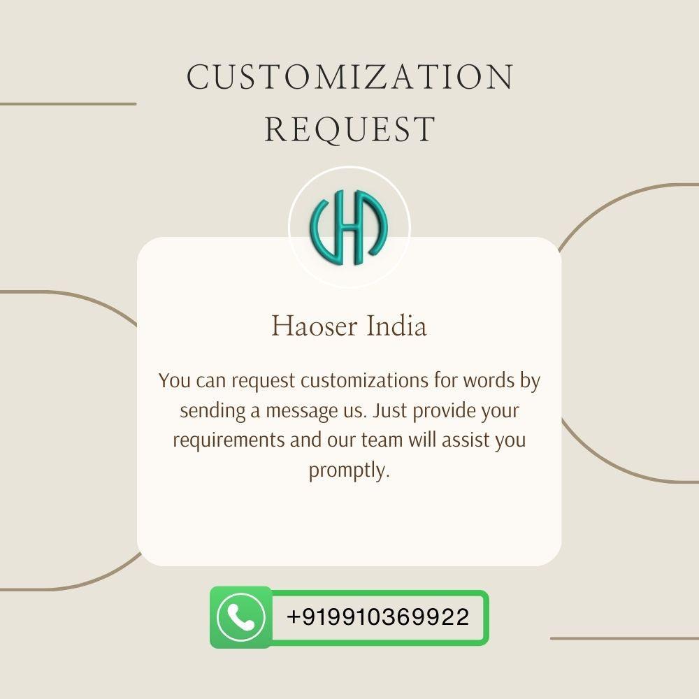 Haoser Wooden Wall Decor Customized Names, Fonts, Words Anything Needed Home Wall Decor Wedding Gifts, Birthday, Anniversary (30cm) - Haoser