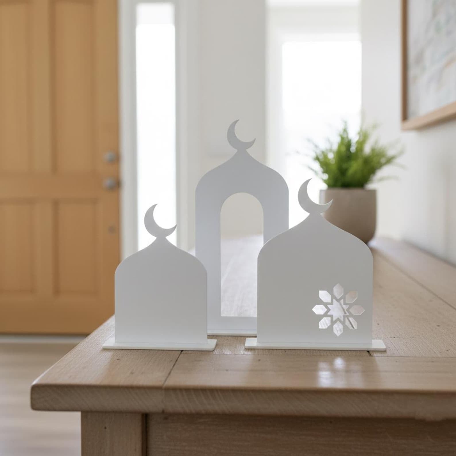 Ramadan Minaret Decor | Islamic Decor for Home Ramadan Eid Mubarak Decoration | Tabletop Mosque Minar