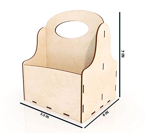 MDF Jewellery Box for Women Wooden Jewellery Organizer Hand Carved with Intricate Carvings Gift Items (BP3-BOX39_Beige_7X3.5X6 IN) - Haoser