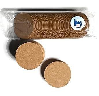 Brown Craft Paper Round Tags (2 inch) - Haoser