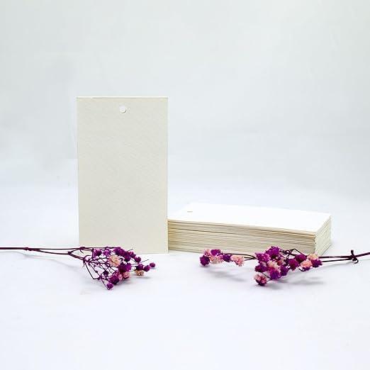 Blank Rectangular Textured Paper Tags for Packaging, Perfect for Gift and Order Packaging - Haoser