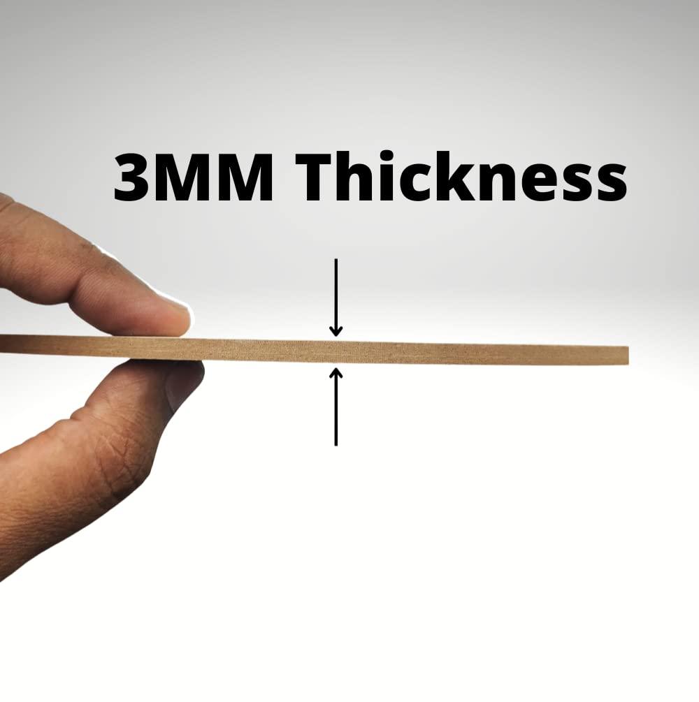 Round MDF Boards for Art and Craft 12 inch - 3.5mm Pine Wood Board Unfinished Round MDF Cutouts for Art and Craft for Resin Art, Mandala Art, Pyrography, Painting (12 inch, Pack of 5) - Haoser