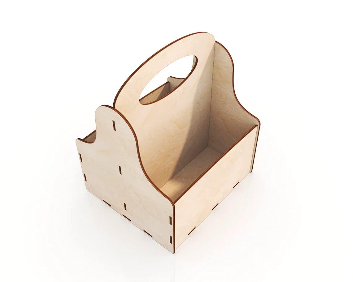 MDF Jewellery Box for Women Wooden Jewellery Organizer Hand Carved with Intricate Carvings Gift Items (BP3-BOX39_Beige_7X3.5X6 IN) - Haoser