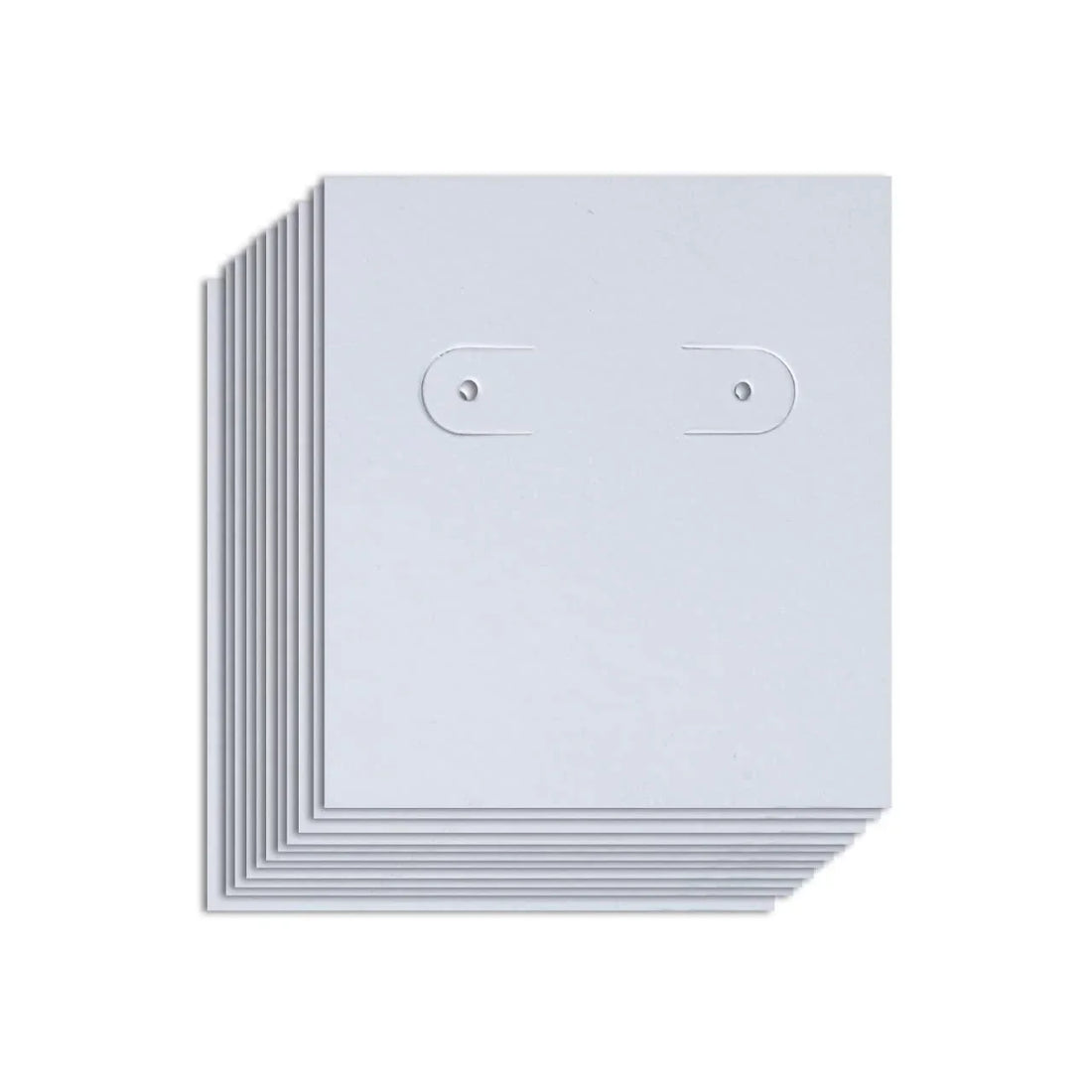 Paper Decorative Jewelry Display Card Earring And Bracelet White Hanging Earring Cards Rectangle Tag Lable (2.9X2.6 Inch)(Pack Of 50) - Haoser