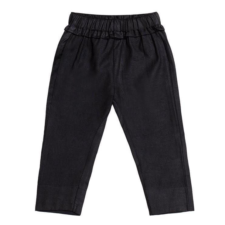 Haoser Cotton Printed Track Pant for Girls - Stylish Loose Fit Pants with Back Pockets - Haoser