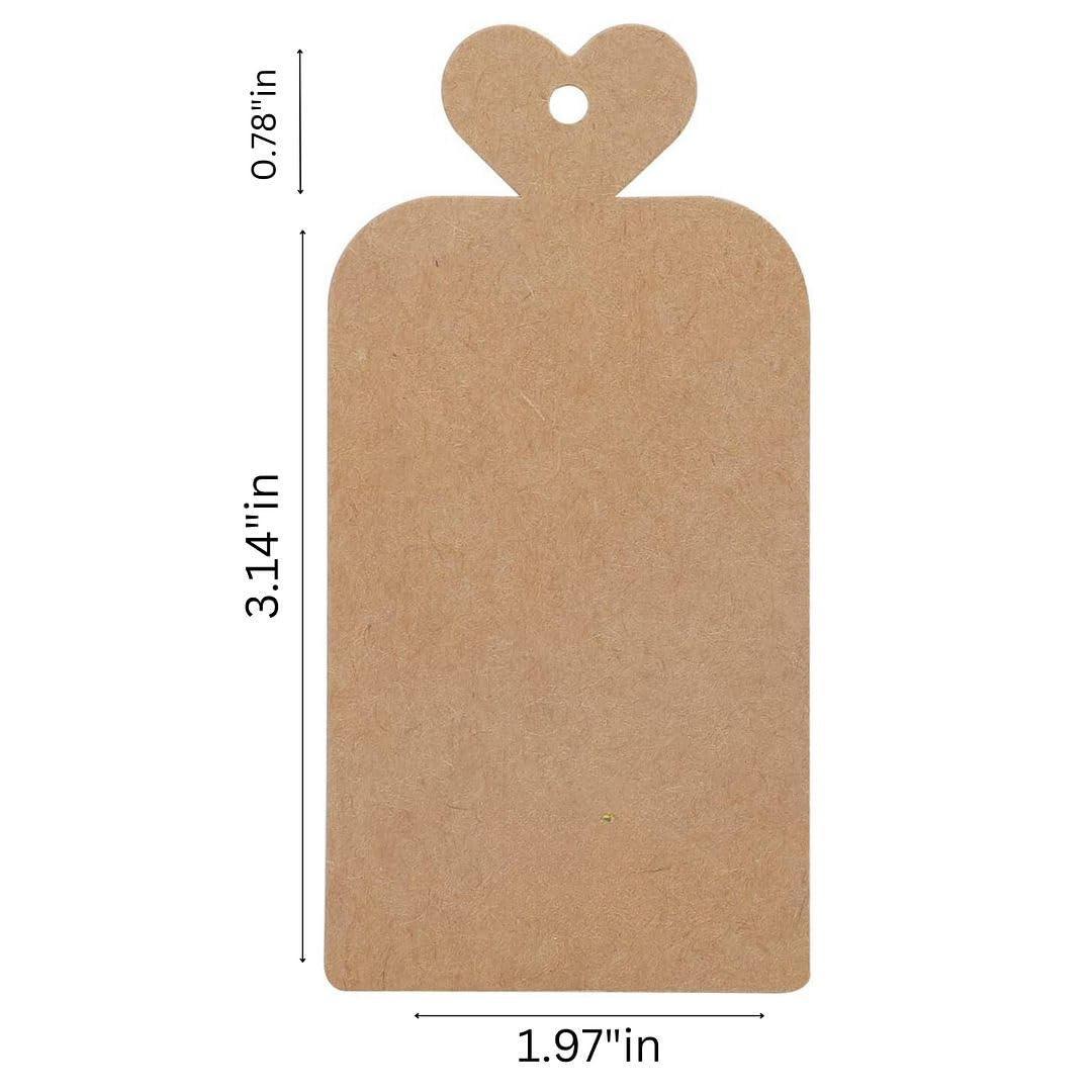 50pcs Circle Shaped Brown Kraft Paper Double-Sided Writable Handmade Tag with Natural Jute Twine for Gift & Thanksgiving Tag (6cmX6cm)_A1 - Haoser