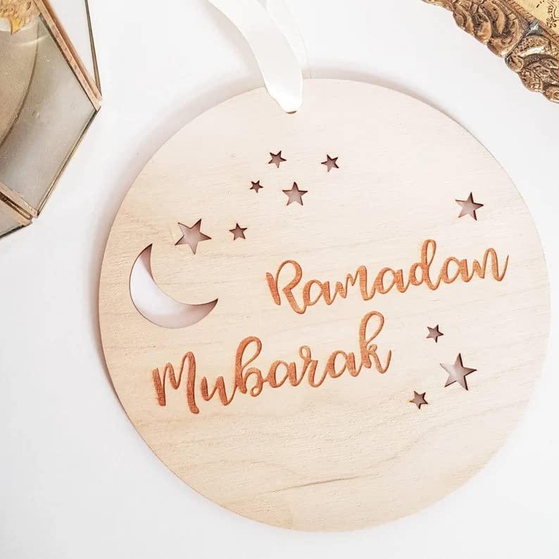 Haoser Ramadan Mubarak Decorations for Home-Ramadan Mubarak Sign-Ramadan Door Decoration-,eid Gift Items - Haoser
