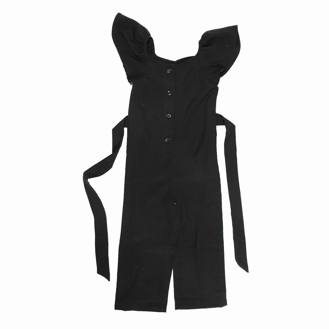 Haoser Girls Flared Sleeves Printed Jumpsuit|Girls' Jumpsuits & Rompers|Black Jumpsuit for girls - Haoser