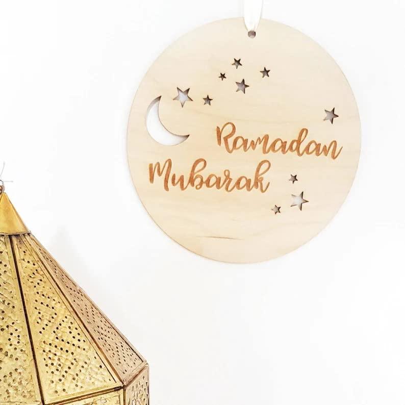 Haoser Ramadan Mubarak Decorations for Home-Ramadan Mubarak Sign-Ramadan Door Decoration-,eid Gift Items - Haoser