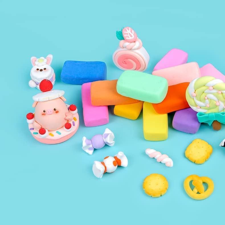 Haoser 12 Colors Air Dry Magic Clay, Ultra-Light Creative Art and Craft Air Dry Super Clay with Carving Molding Tools Kit for Kids (Pack of 1) Animal Decoration Accessories, Kids Art Crafts Best Gift - Haoser