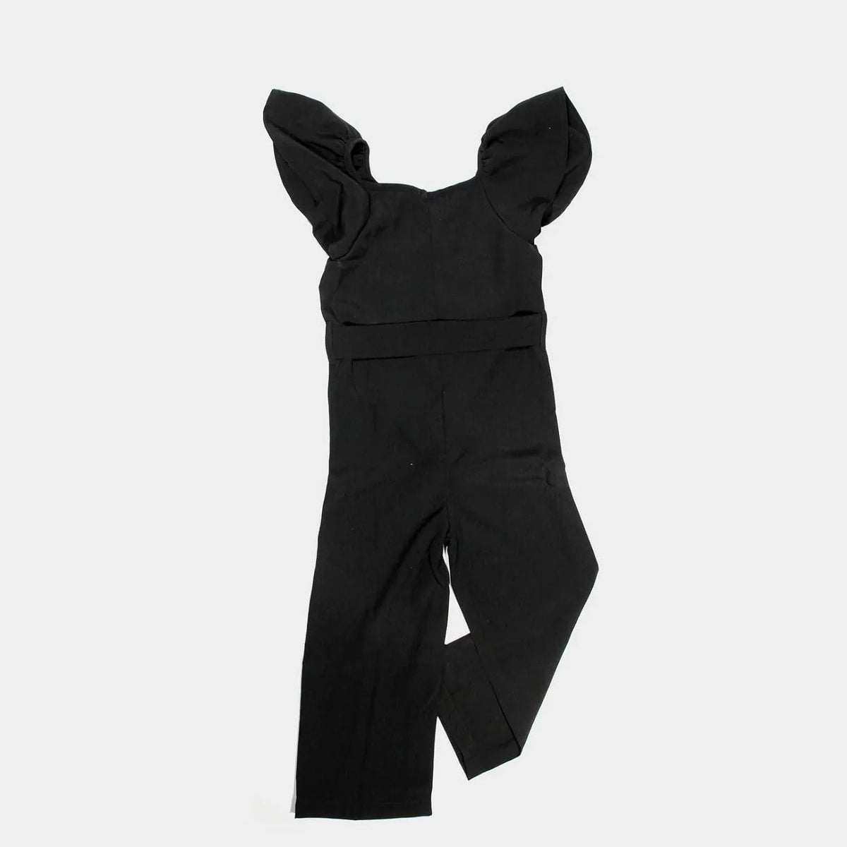 Haoser Girls Flared Sleeves Printed Jumpsuit|Girls' Jumpsuits & Rompers|Black Jumpsuit for girls - Haoser