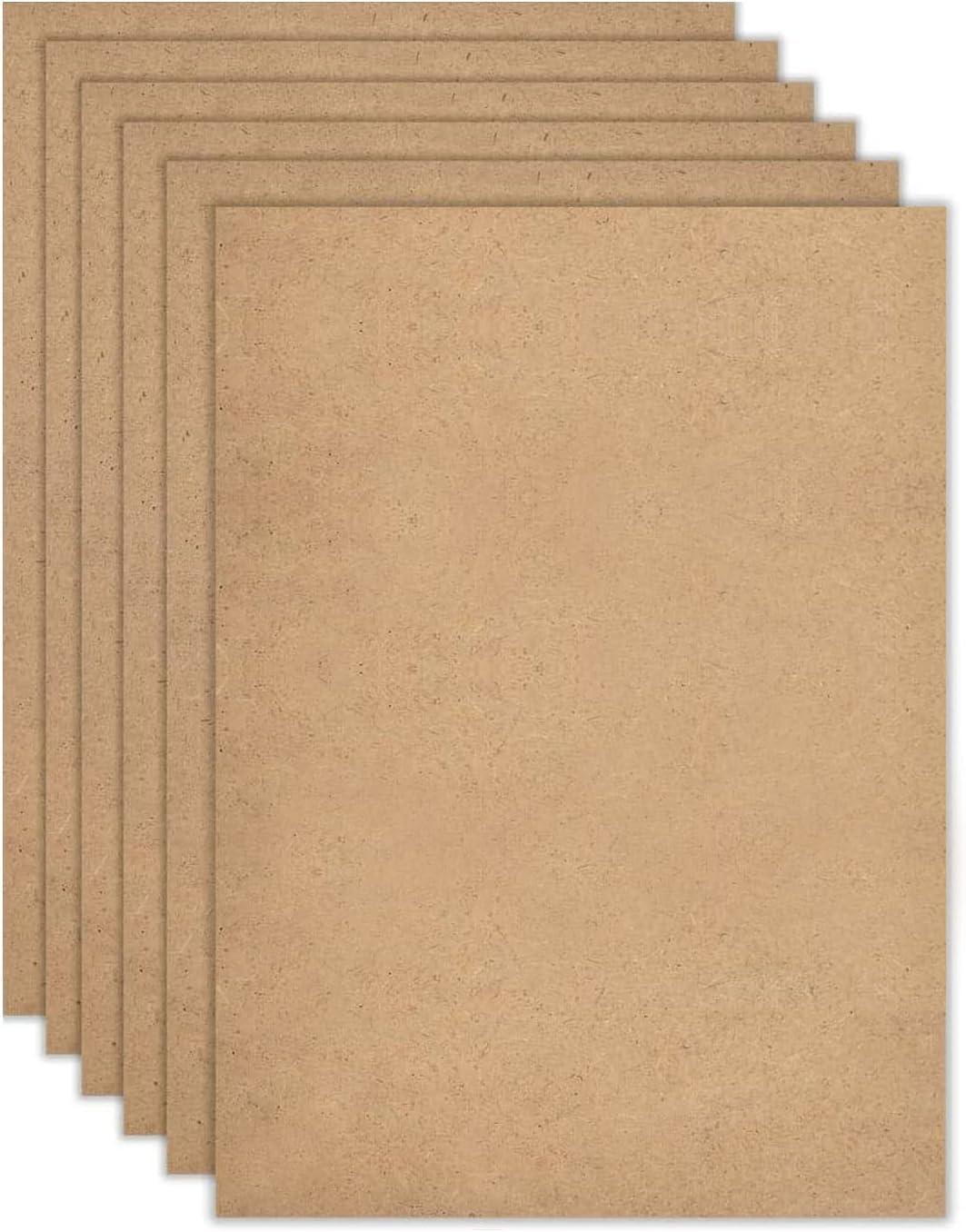 6 Pc A4 Size MDF Boards for Art and Craft, Wood MDF Sheets for Craft Work, DIY MDF Cutouts30 x 20 cms - Haoser