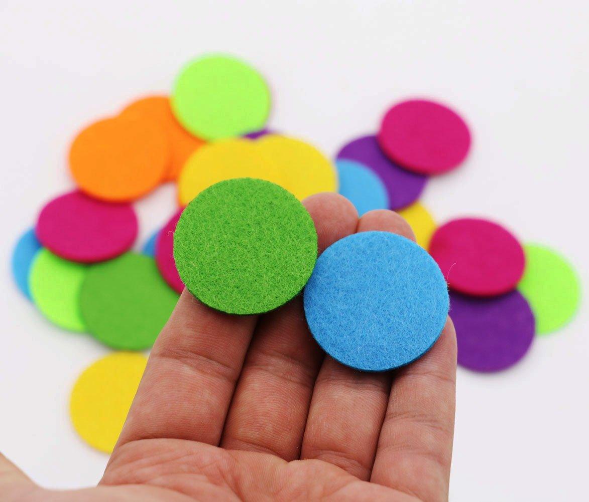 4 Shapes 150pcs Craft Felt Flowers Mixed Color for the DIY Craft Decoration of Clothes, Bags, Shoes, Etc - Haoser
