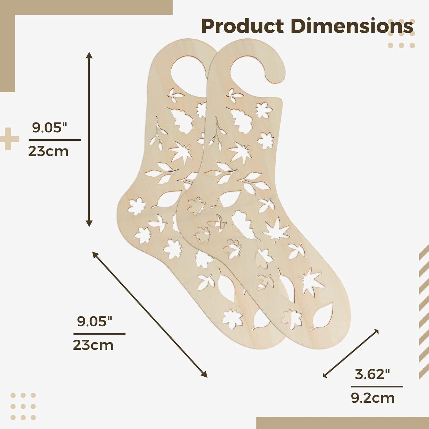 6pcs Thicken Wooden Sock Blockers for Knitting - Haoser