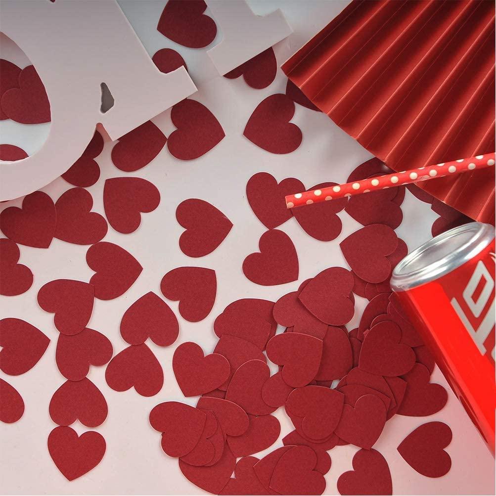 3 Inch Size 50 Pieces Heart Shaped Glitter Heart Cutout Sticker Red Heart Decorations, Valentine's Day Decorations (Medium, 50) - Haoser