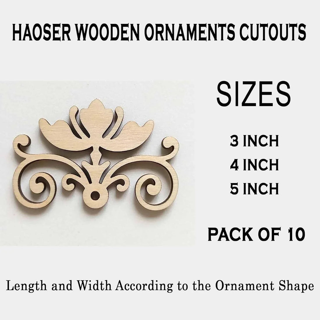 Wooden Ornaments Cutouts for Home Decor - Haoser