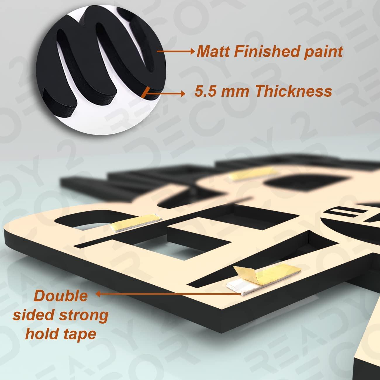 Haoser Grateful Blessed Thankful MDF Wall Plaque/Wall Sign for Home Decoration - Haoser