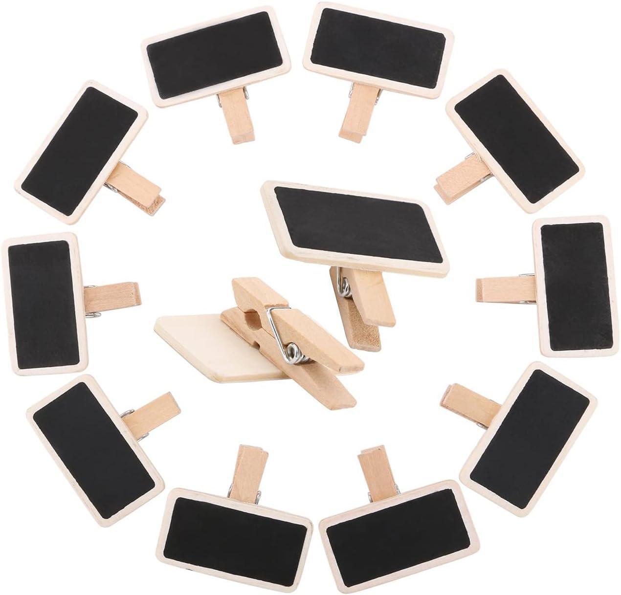 Haoser 12 Mini Retangle Chalkboard Blackboard with Wooden Clip - Haoser