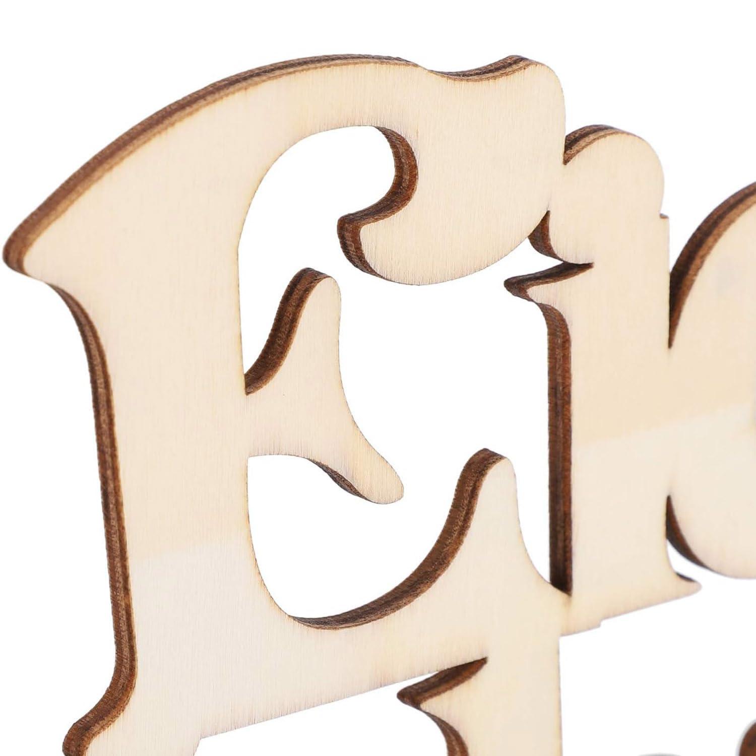 Haoser Eid Mubarak Wooden Ornament Ramadan Tabletop Decor, Eid Decoration Islamic Home Decor Ramadan Gifts Wooden Letter Ramadan Table Sign Eid Mubarak Home Room Table Party Decorations - Haoser