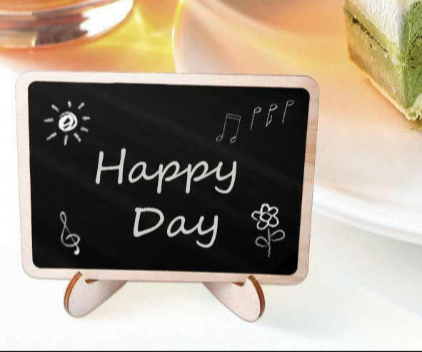 Haoser Chalkboard Labels Mini Chalkboards Signs, 20 Pack Small Chalkboards Blackboard with Easel Stand for Weddings, Birthday Parties, Message Board Signs and Event Decorations - Haoser