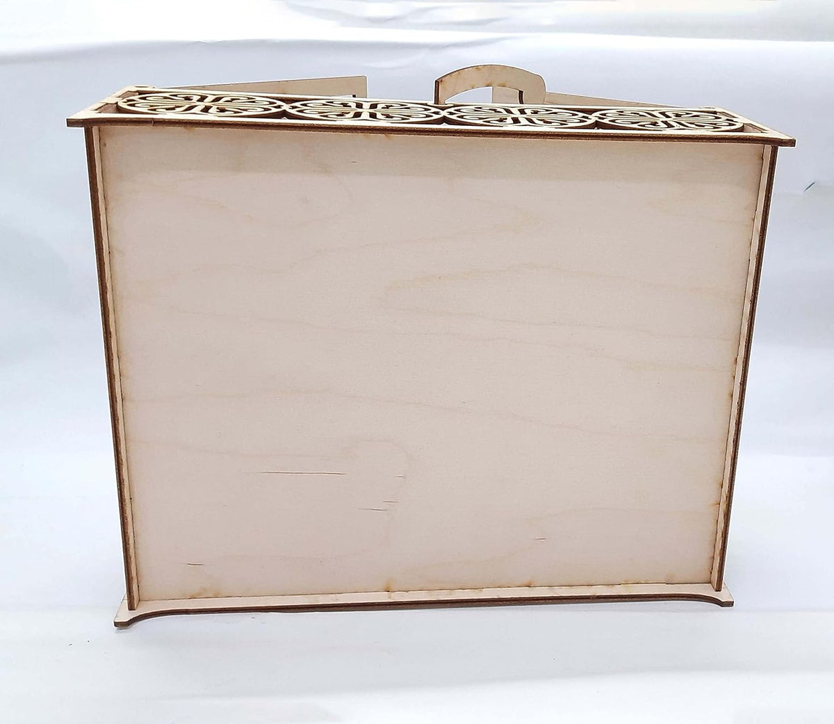 Mdf Decorative Double Flap Box for Makeup, Jewellery & other Utility Storage Box (BP4-BOX46_Beige_10.5X8.5X3.5 IN) - Haoser
