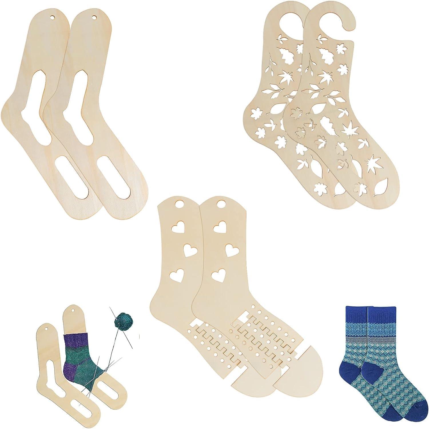 6pcs Thicken Wooden Sock Blockers for Knitting - Haoser