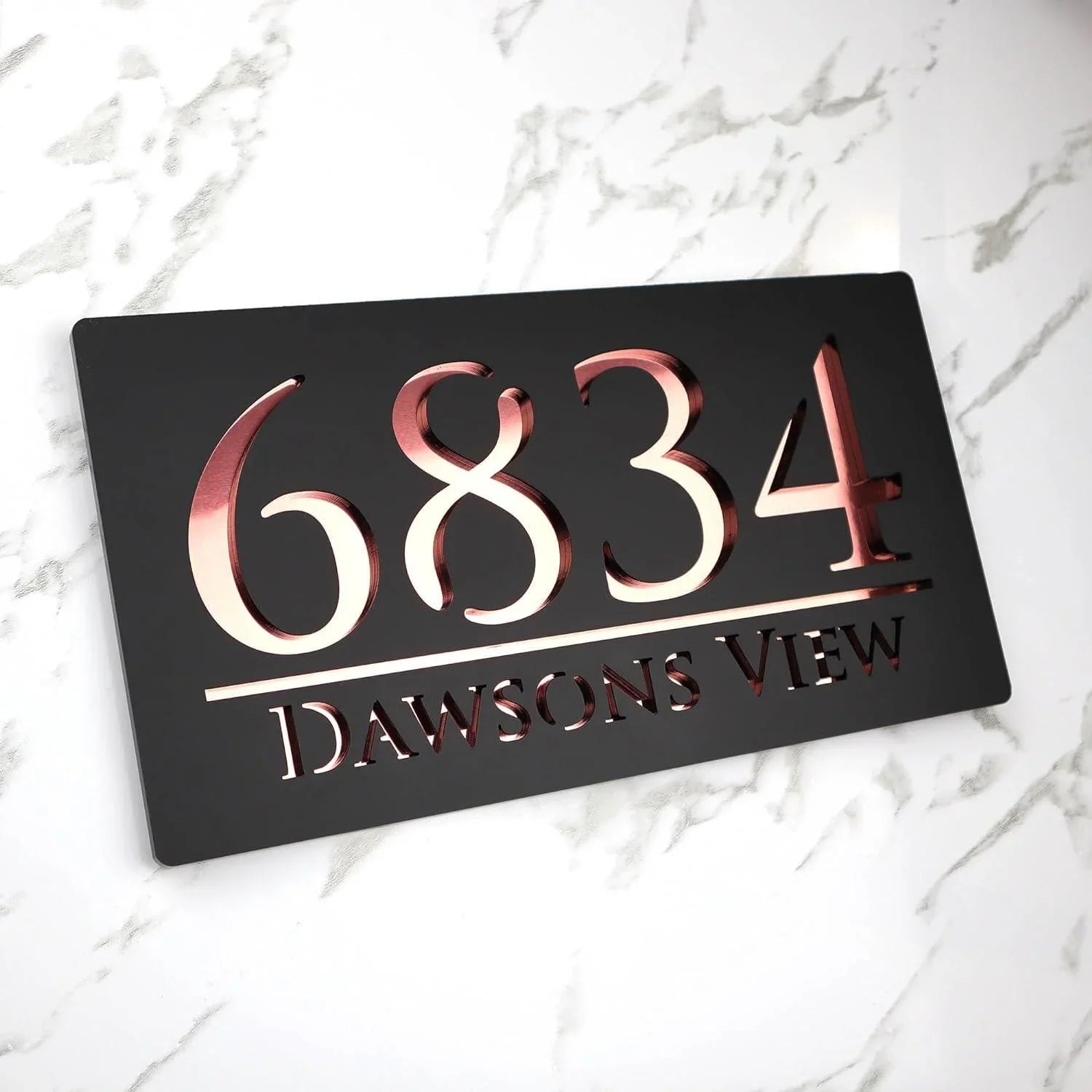 Name plate for home entrance | Door name plates | Wood Personalized Name Plate with 3D Letters | | Name Plate For Home, Office & Outdoor Entrance | 15X30 cm | Gift (Design 1) - Haoser