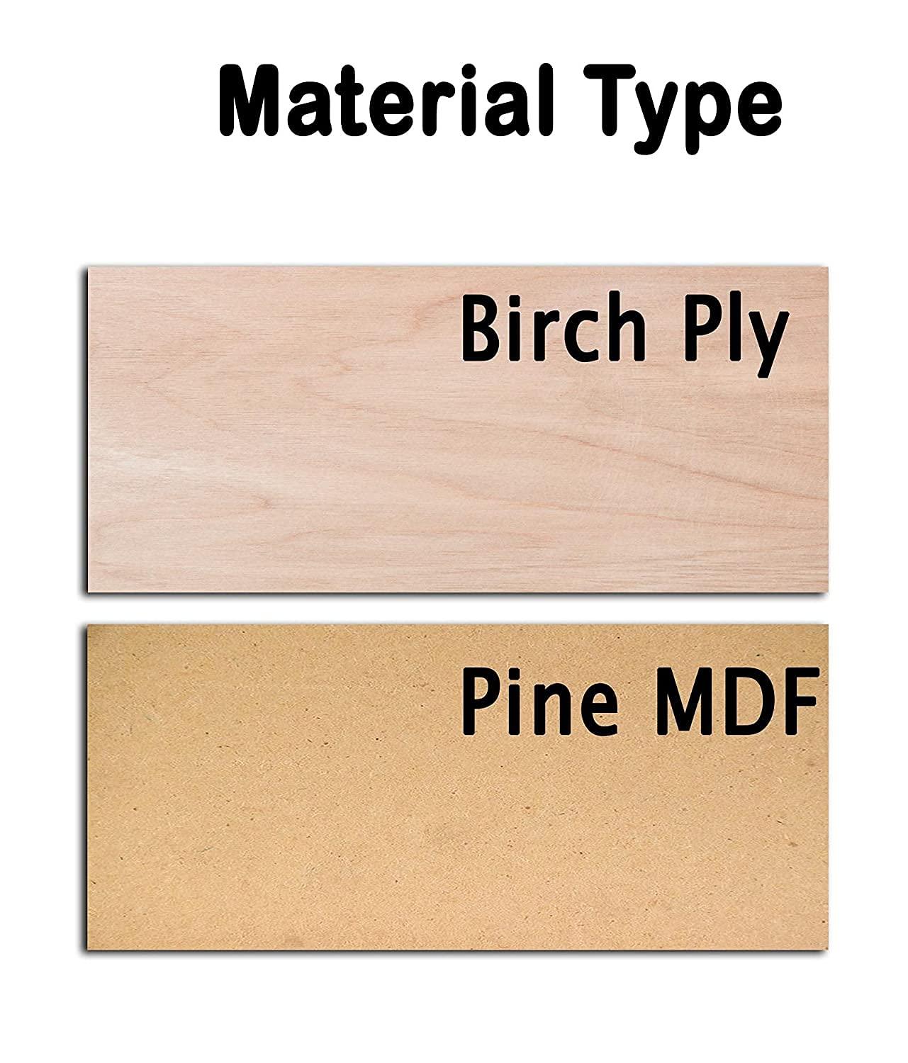 Wooden Ornaments Cutouts for Home Decor, Laser Cut Wood Cutouts for DIY Craft Project (Pine MDF_Ornament-5_3 Inch_Pack of 10) - Haoser