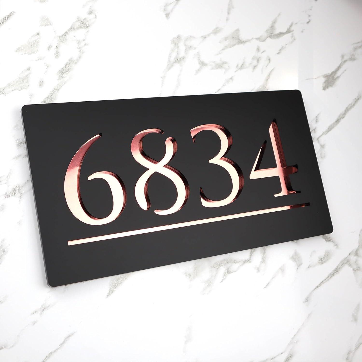 Name plate for home entrance | Door name plates | Wood Personalized Name Plate with 3D Letters | | Name Plate For Home, Office & Outdoor Entrance | 15X30 cm | Gift (Design 1) - Haoser