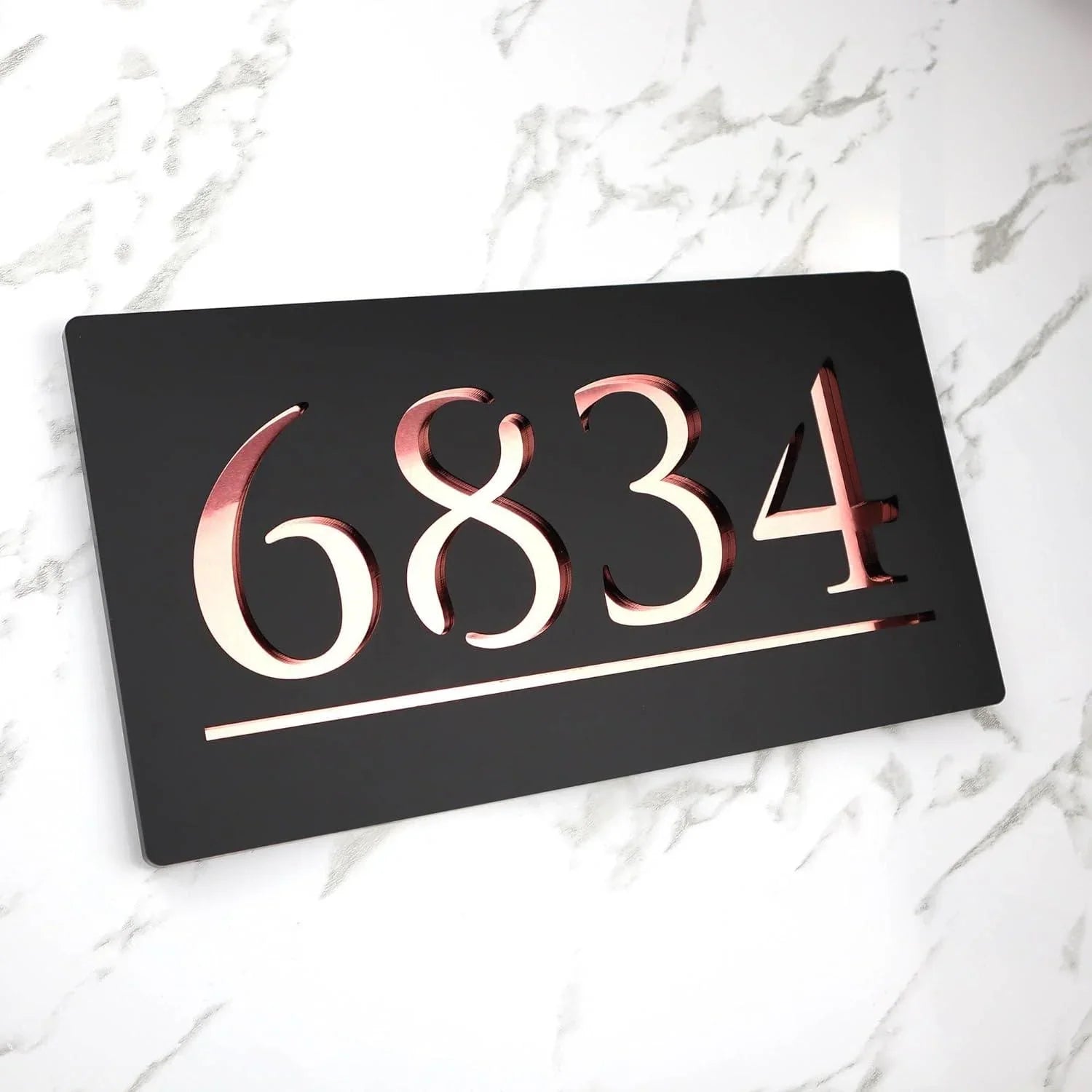 Name plate for home entrance | Door name plates | Wood Personalized Name Plate with 3D Letters | | Name Plate For Home, Office & Outdoor Entrance | 15X30 cm | Gift (Design 1) - Haoser