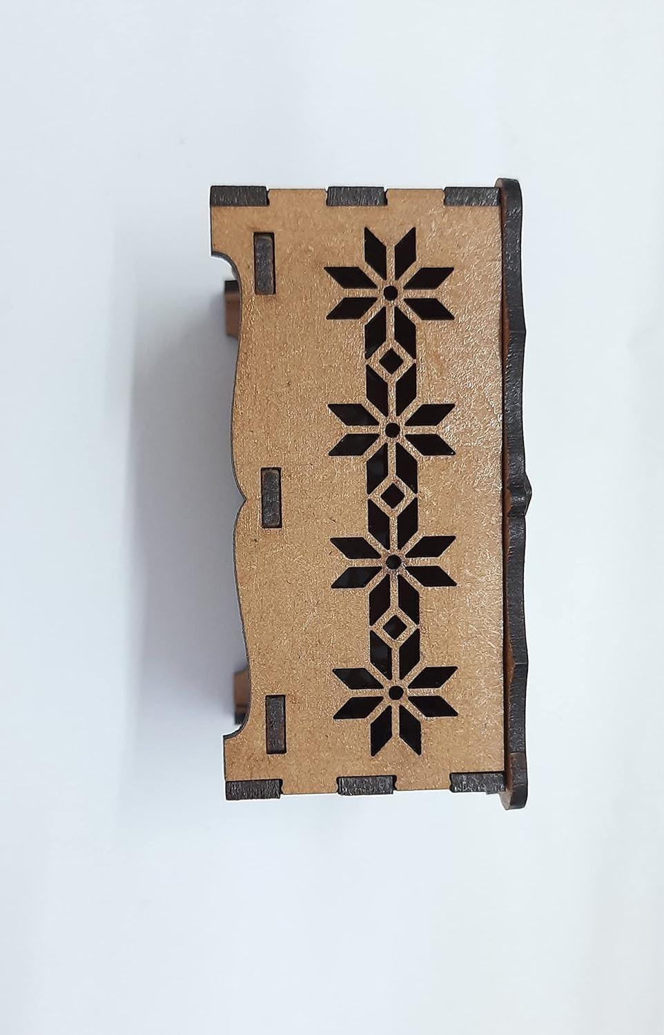 Wooden Blank Rectangular Box: Perfect for Christmas Crafting - Haoser