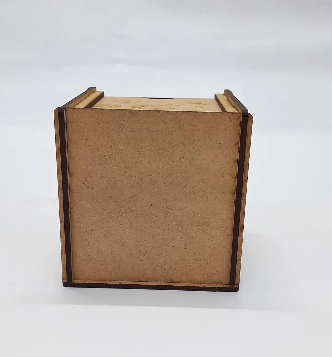 Antique Style Wood Storage Box: Decorative Accent for Home or Office (Beige, 3.9 x 3.9 x 3.9 IN) - Haoser