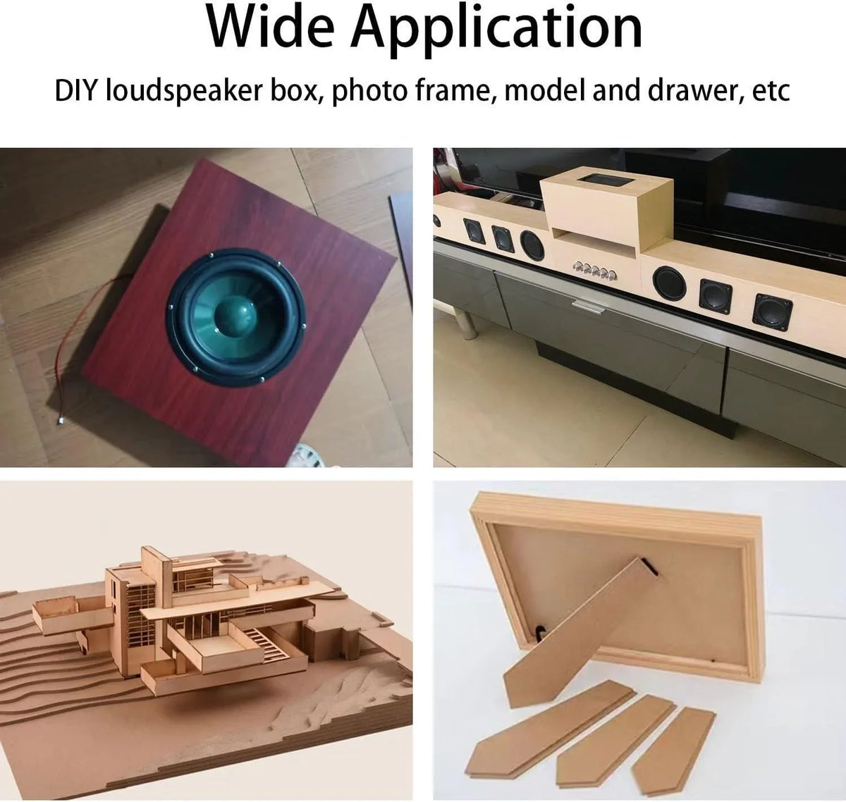 6 Pc A4 Size MDF Boards for Art and Craft, Wood MDF Sheets for Craft Work, DIY MDF Cutouts30 x 20 cms - Haoser