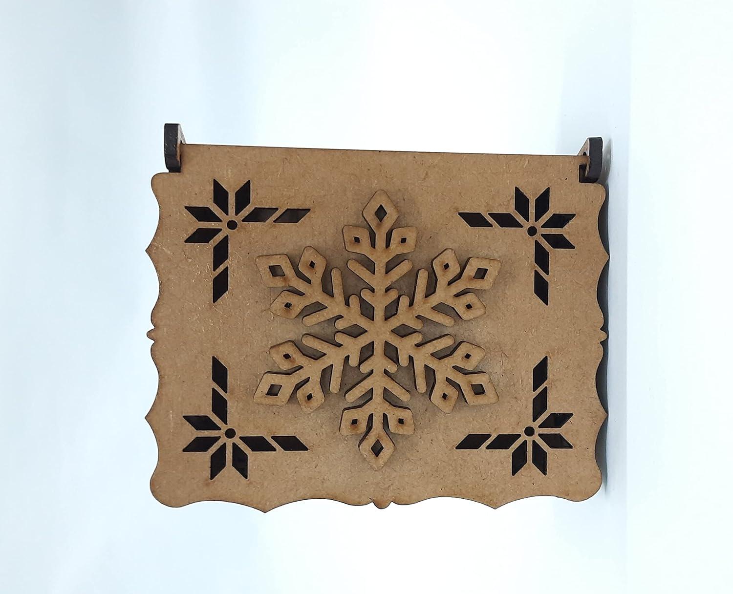 Wooden Blank Rectangular Box: Perfect for Christmas Crafting - Haoser