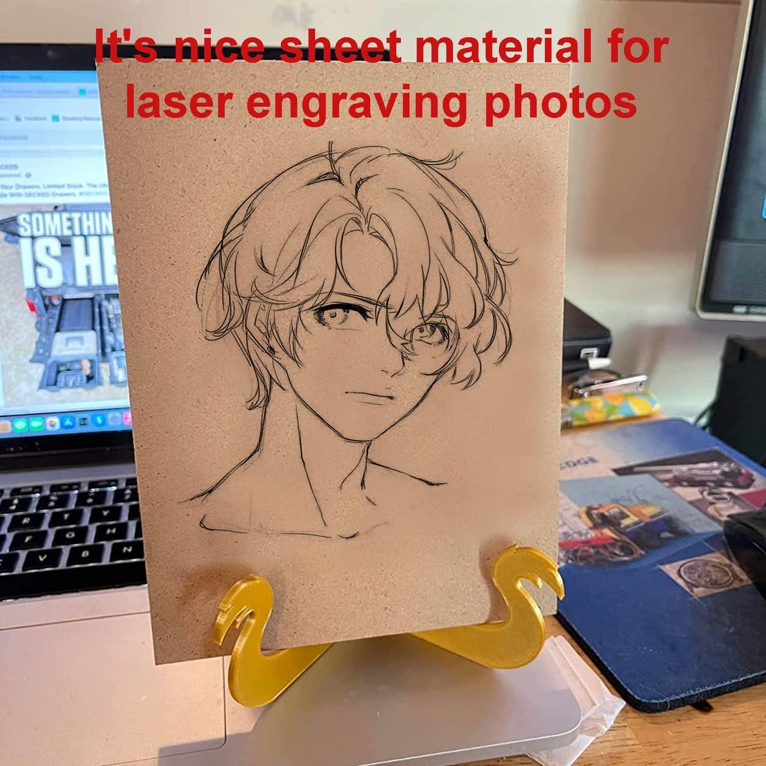 6 Pc A4 Size MDF Boards for Art and Craft, Wood MDF Sheets for Craft Work, DIY MDF Cutouts30 x 20 cms - Haoser