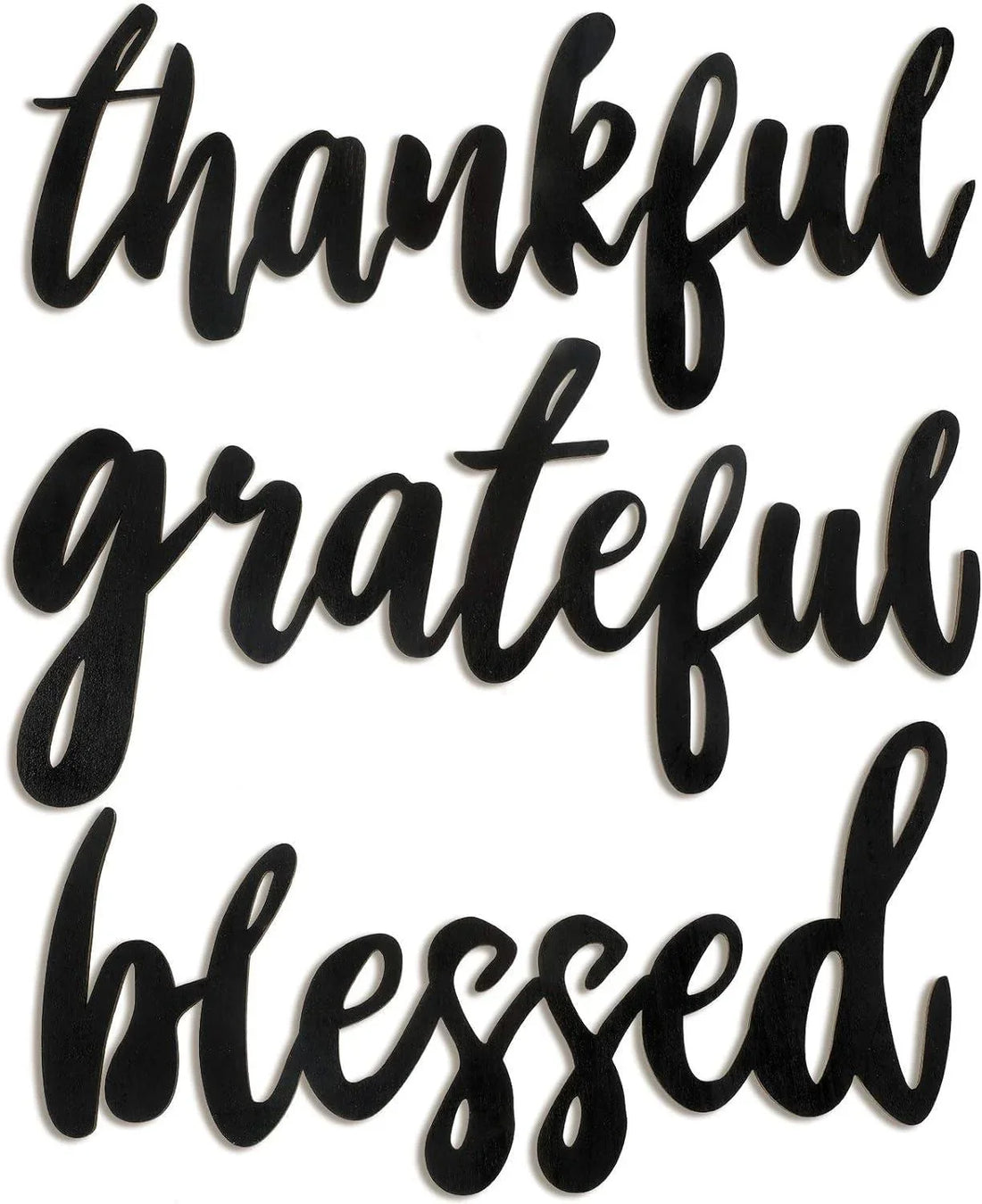 Haoser Grateful Blessed Thankful MDF Wall Plaque/Wall Sign for Home Decoration - Haoser