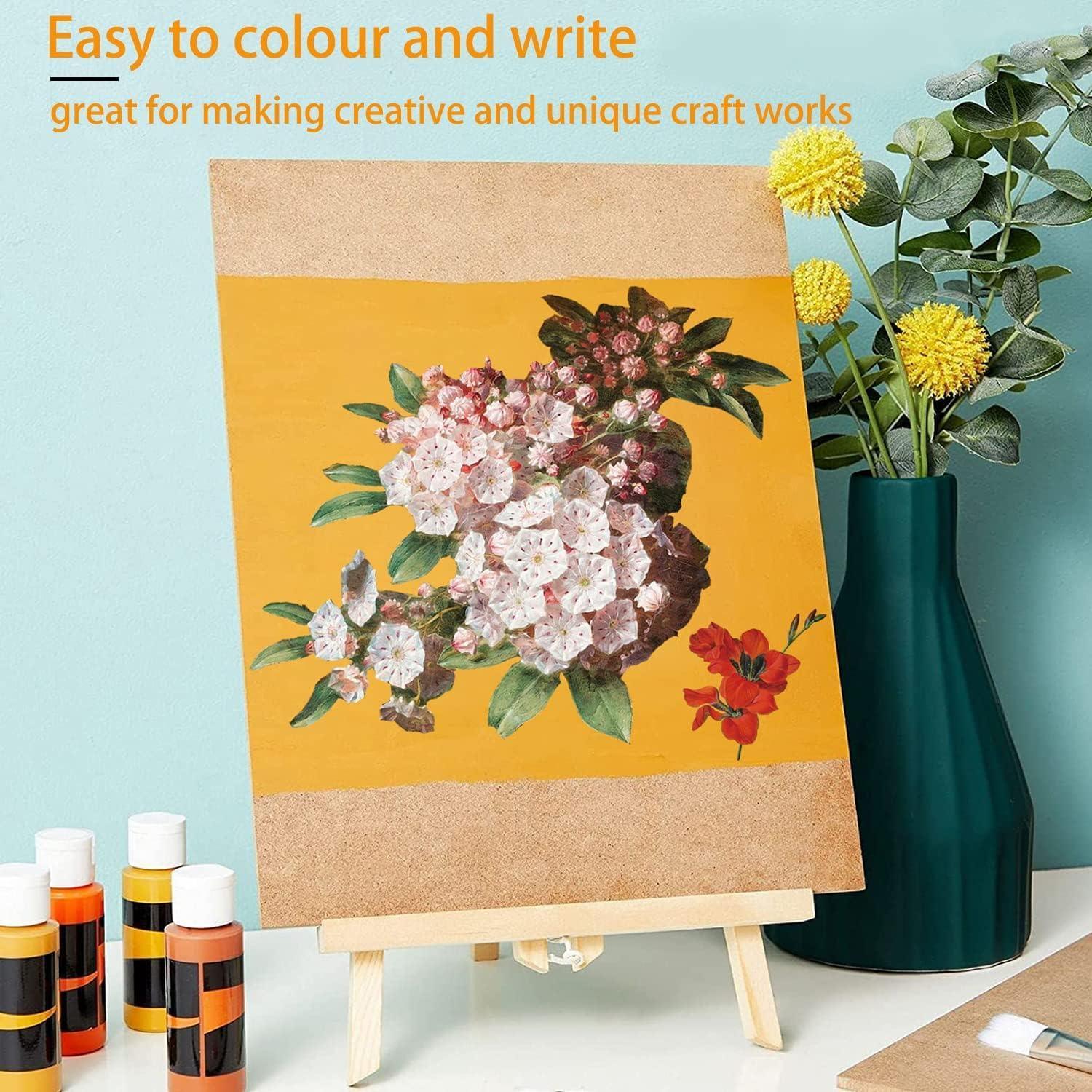 6 Pc A4 Size MDF Boards for Art and Craft, Wood MDF Sheets for Craft Work, DIY MDF Cutouts30 x 20 cms - Haoser