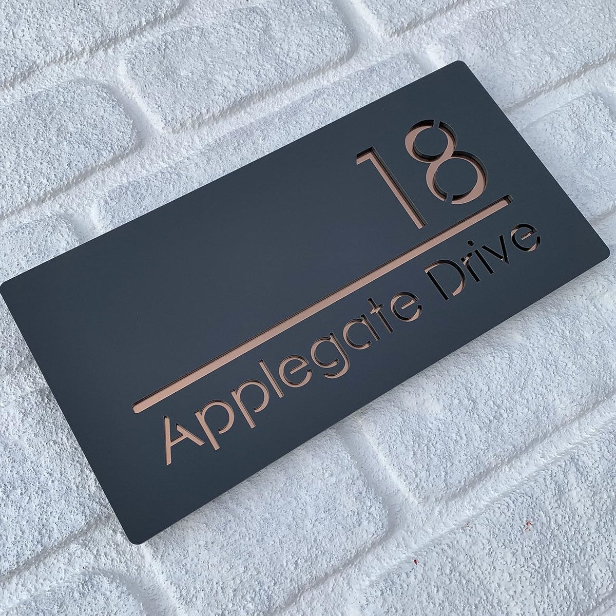 Name plate for home entrance | Door name plates | Wood Personalized Name Plate with 3D Letters | | Name Plate For Home, Office & Outdoor Entrance | 15X30 cm | Gift (Design 1) - Haoser